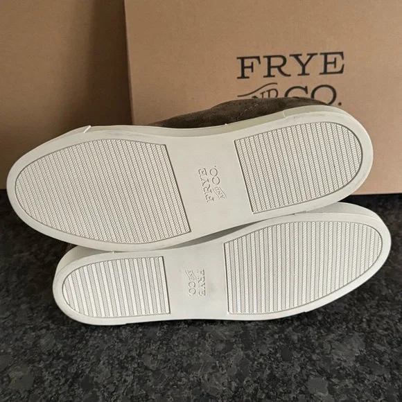 FRYE SINDY MOTO SNEAKERS FATIGUE OLIVE GREEN SIZE 7.5